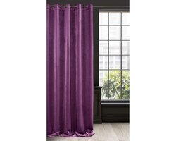 Satijnen Verduisteringsgordijn 140x250 cm - Ondoorzichtig, Effen, Violet