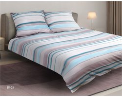 Satijnkatoenen beddengoed 220x200 cm - Mix Paskleur