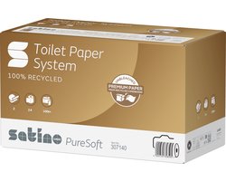 Satino | Puresoft | Toiletpapier | Met Dop | 2-laags | 24 x 100m