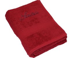 Sauna Handdoek - Bad Handdoek - Ontspanning in de Sauna - 100% Katoen Kwaliteit - 80x200cm - Bordeaux
