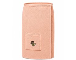 Sauna Handdoek - Sauna Handdoek met Sluiting en Opbergvak - 100% Katoen - XS-XXL - Saunakilt Dames - Saunadoek - Sauna Handdoek met Klittenband - Roze