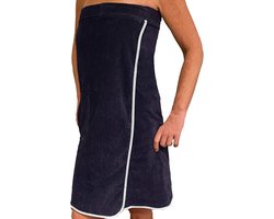 sauna handdoek voor dames - Katoenen saunakilt voor vrouwen - Met klittenband - Zachte, absorberende badstof - One size