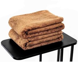 Sauna Handdoek Xxl Bruin 200x90cm - volwassene - sneldrogende bamboe handdoeken - extra zacht bamboe badlaken - badhanddoek - sauna omslagdoek