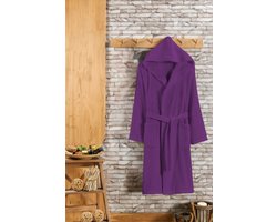 Sauna - Ochtendjas - Paars/Purper - Badstof - Wellness - Valt M