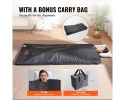 Saunadeken - Sauna - Infrarood - Handige afstandsbediening - 5 Saunapakketten Gratis inbegrepen - 180 cm x 78 cm.