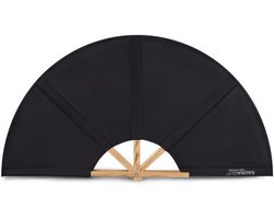 Saunagut - Waaier zwart 100 cm - voor opgietingen in de sauna - luchtverplaatsing - de doek is uitwasbaar - stevig materiaal - Sauna en Wellness - Verzorging & accessoires