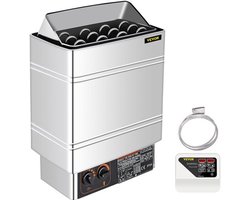 Saunakachel Elektrische 9 kW - 380-415 Volt - Roestvrij Staal - Voor Sauna's Tot 13 m³ - Saunakachel Oven