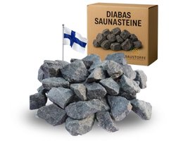 Saunastenen Diabas 50-80 mm - Optimaal voor sauna's - 20 kg