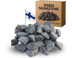 Saunastenen Diabas 50-80 mm - Optimaal voor sauna's - 20 kg