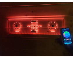 Saunia - Led - Thermo-, Hygrometer & Zandloper - Full Color - Afstandsbediening