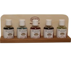 Saunia - Sauna Geurbar met 5 geuren + Wandhouder