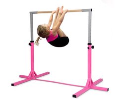 SAVI® Duikelrek - Rekstok - Turnrek - in hoogte verstelbaar - Roze - 200cm x 136cm x 150cm