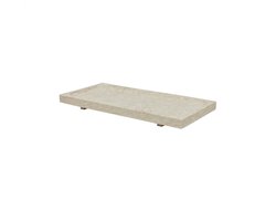 Savi marmeren plateau beige 30x14cm