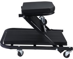 SAVI®Werkplaatskruk - Kruk - Werkkruk - Zwart - 61cm x 45cm x 11cm