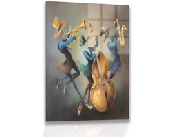 Saxofoon wandkunst - Acrylglas - Plexiglas - 50x75 cm