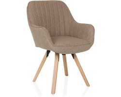 SCANDI SOFT - Gestoffeerde stoel Beige