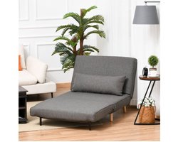 Scandinavisch – Loungesofa Deluxe – Verstelbaar – Bedfunctie - Grijs