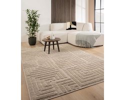 Scandinavisch vloerkleed - Arc Shade beige 200x300 cm