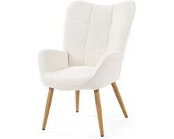 Scandinavische Fauteuil met Hoge Vleugelrug - Luxe Lounge Stoel voor Woonkamer of Slaapkamer