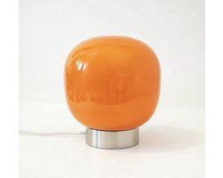 Scandinavische & Koreaanse Nordic Tafellamp Aurora - Tafellamp Bauhaus Style - Glazen Sfeerlamp - Dimbare Glazen Orb - Warm Glow Sfeerlamp - Tafellamp Slaapkamer - Tafellamp woonkamer