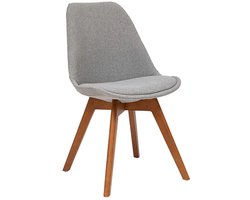 Scandinavische stoel van gestructureerde stof BAYA