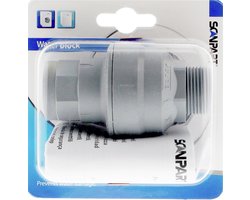 Scanpart mechanisch waterslot - Voor wasmachine en vaatwasser - Onderbreekt water bij defect aan machine - Mechanische waterstop - Aquastop kraan - Waterblok voor aanvoerslang - Universeel