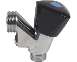 Scanpart wasmachinekraan met beluchter - Wasmachine kraan - 1/2" x 3/4" aansluiting