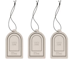 Scents by Bowie Coco Dune – Kastparfum 3-pack – Luxe Geurhanger (40 dagen) voor Kledingkast