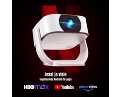 SCH® Mini beamers - Projector - Mini beamer - Wit - ‎25cm x 23cm x 20cm