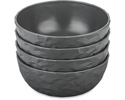 Schaal, 0.7 L, Set van 4, Organic, Grijs - Koziol | Club Bowl