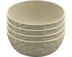 Schaal, 0.7 L, Set van 4, Organic, Zand Beige - Koziol | Club Bowl