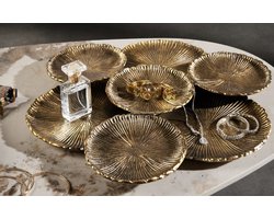 Schaal ABSTRACT LEAF - 7 schalen- 45cm goud