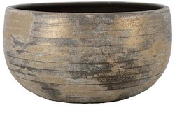 Schaal funchal d29h14cm bruin