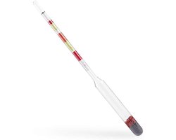 Schaal Hydrometer voor alcoholmeting en Brix meting - Densimeter voor thuisbrouwen - Glasconstructie in assorti kleur