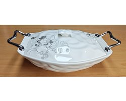 schaal met deksels porselein