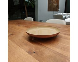 Schaal op voet koperkleur | 30x5cm Light&Living