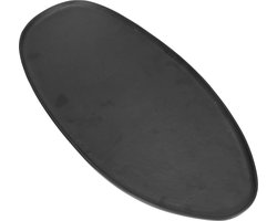 Schaal organisch 39x19 - zwart - M - metaal