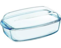 Schaal Rechthoek met Deksel, 4,5 liter - Pyrex |Essentials