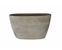 Schaal tokio ovl 44x16x26cm taupe