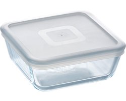Schaal Vierkant met Deksel, 15 x 15 cm - Pyrex | Cook & Freeze