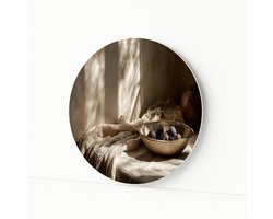 Schaal wandpaneel - Forex wanddecoratie - Wandobject rond - 60x60 cm