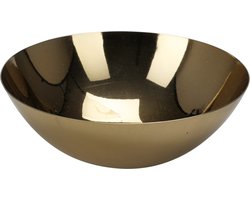 Schaaltje goud messing 12x4cm kommetje metaal