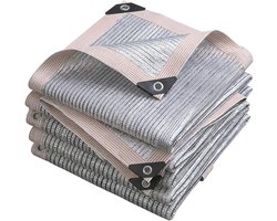 Schaduw Net - Zonwerend Doek - Koelte Creëren - 75% Reflecterend - 3x3 meter - Zilver