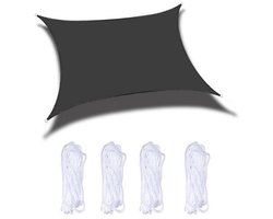 Schaduwdoek - 2,5x3m Rechthoekige zonwering - Waterdicht schaduwdoek - Verdikt polyester Oxford-doek Waterdicht vierkant zeil - UV-bescherming - Wordt geleverd met een gratis touw - Geschikt voor buiten, tuin, terras, patio, feest
