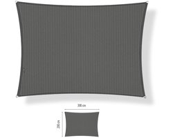 Schaduwdoek 2x3 rechthoek Cool grey