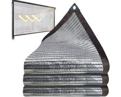Schaduwdoek Aluminiumfolie - Tuin Zeil UV-Bescherming - Planten Beschermen - Reflecterende Warmte-isolatie - 200x300 cm - Zilver