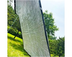 Schaduwdoek Auto Luifel - Zonoverkapping Mesh - Buiten Schaduw Creëren - 85% UV Bestendig - 4x5M - Zilver