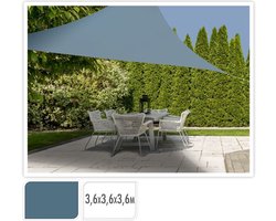 Schaduwdoek Driehoek 360X360X360 - Blauw