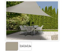 Schaduwdoek - Driehoek 360x360x360 - Groen- UV beschermwaarde: UPF 50+ - 160 gr per M2