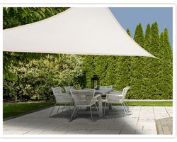 Schaduwdoek - driehoek - creme - 3 x 3 x 3 meter - Zonwering